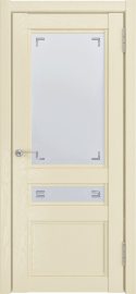 Изображение товара Межкомнатная дверь с эко шпоном Luxor К-2 ДО Айвори (soft-touch) остекленная